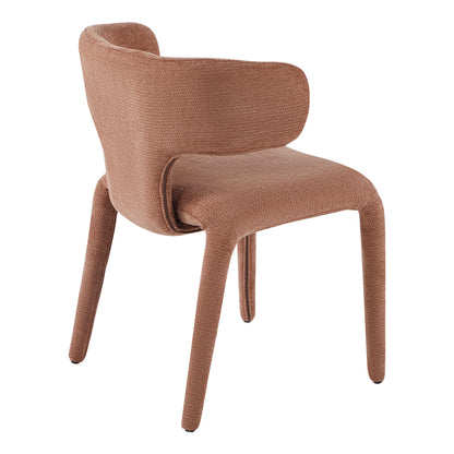 Dining Armchair Bien Hm18361.03 Terracotta Linen Fabric 49.5x55.5x76hcm.