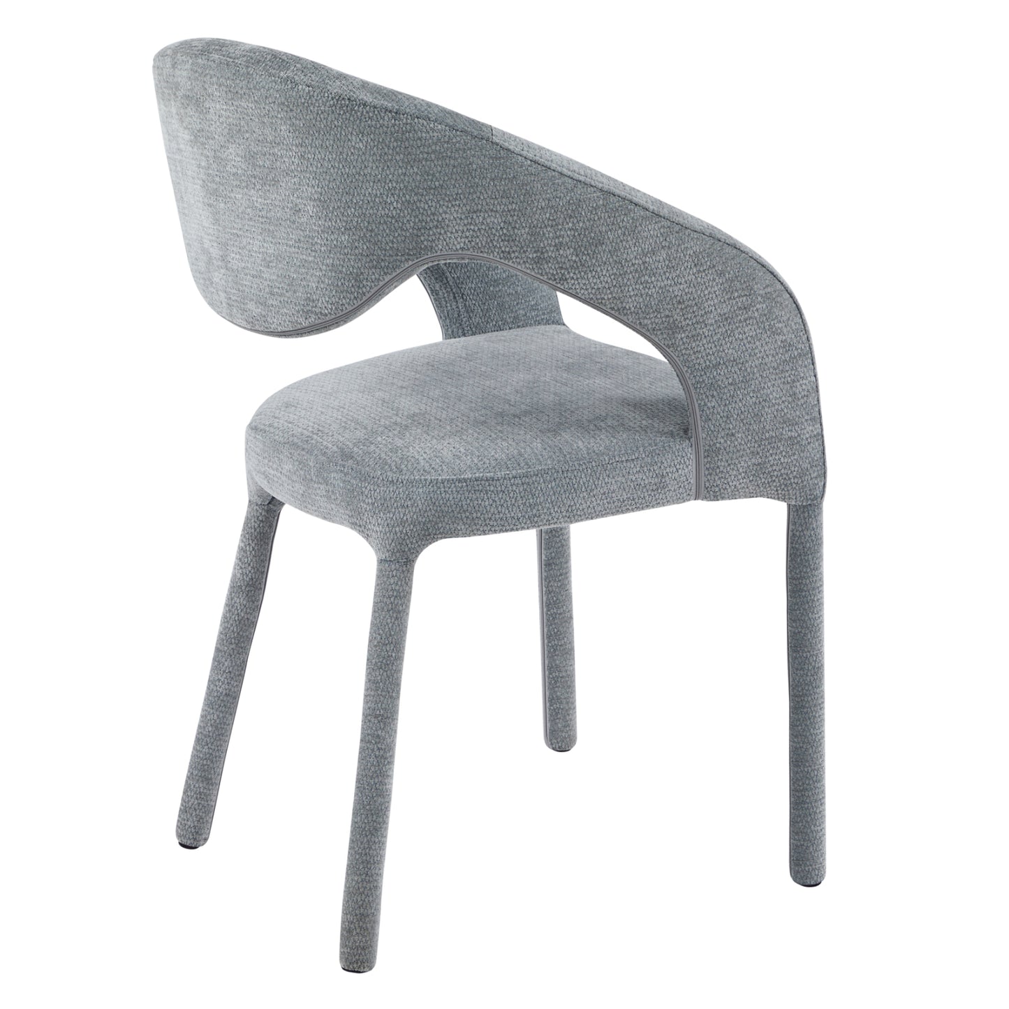 Dining Chair Ofilia Hm18363.01 Light Grey Linen Fabric 58x54.5x85.5hcm