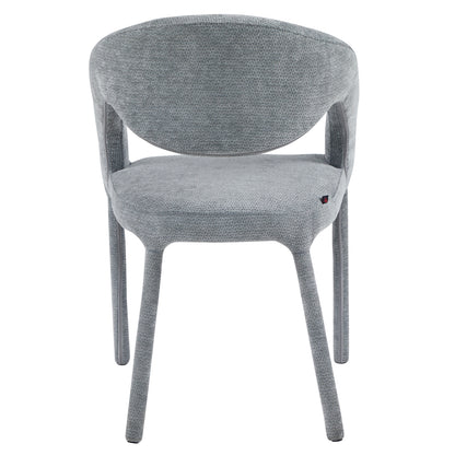 Dining Chair Ofilia Hm18363.01 Light Grey Linen Fabric 58x54.5x85.5hcm