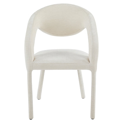 Dining Chair Ofilia Hm18363.02 Ecru Linen Fabric 58x54.5x85.5hcm