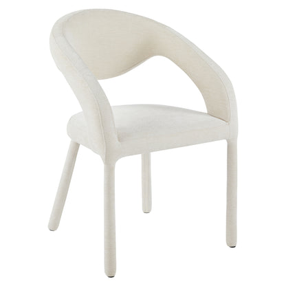Dining Chair Ofilia Hm18363.02 Ecru Linen Fabric 58x54.5x85.5hcm