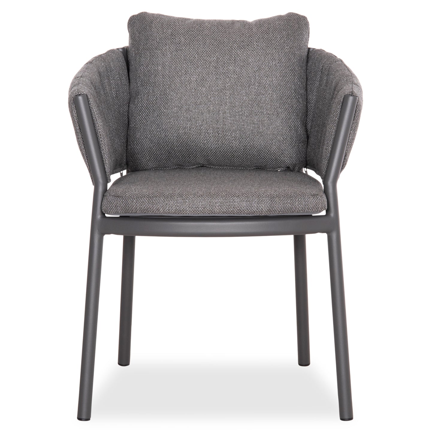 Dining Chair Shanks Hm6207.01 Dark Grey Aluminum & Olefin Fabric 62x60x75-80hcm.