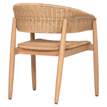 Dining Chair Cort Hm6447 Acacia Wood & Rope In Natural Colors 62x54x74hcm.