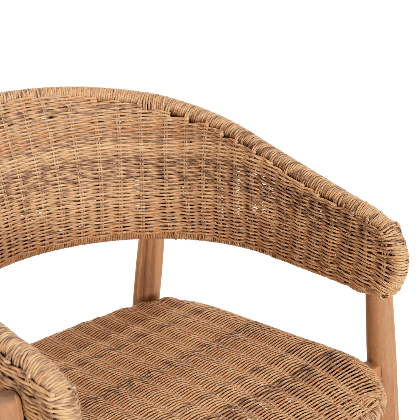 Dining Chair Cort Hm6447 Acacia Wood & Rope In Natural Colors 62x54x74hcm.