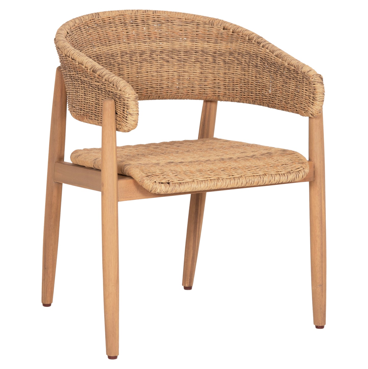 Dining Chair Cort Hm6447 Acacia Wood & Rope In Natural Colors 62x54x74hcm.
