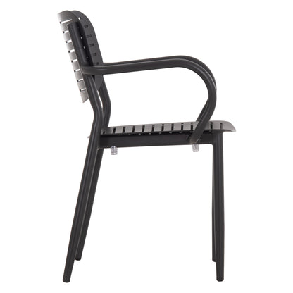 Dining Chair Hilliard Hm6644.01 Aluminum In Charcoal Color 58x52x78hcm.