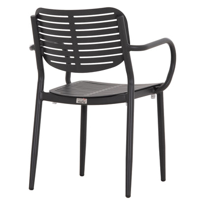 Dining Chair Hilliard Hm6644.01 Aluminum In Charcoal Color 58x52x78hcm.