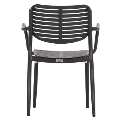 Dining Chair Hilliard Hm6644.01 Aluminum In Charcoal Color 58x52x78hcm.