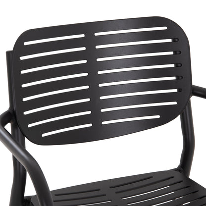 Dining Chair Hilliard Hm6644.01 Aluminum In Charcoal Color 58x52x78hcm.