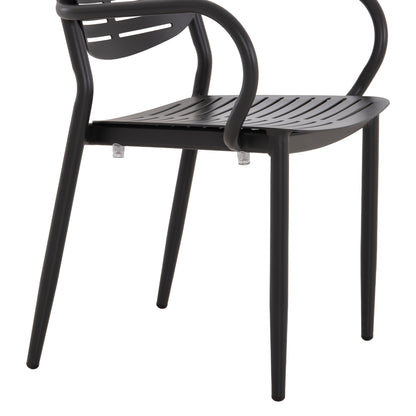 Dining Chair Hilliard Hm6644.01 Aluminum In Charcoal Color 58x52x78hcm.