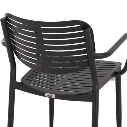 Dining Chair Hilliard Hm6644.01 Aluminum In Charcoal Color 58x52x78hcm.