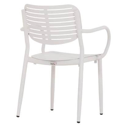 Dining Chair Hilliard Hm6644.02 Aluminum In White Color 58x52x78hcm.