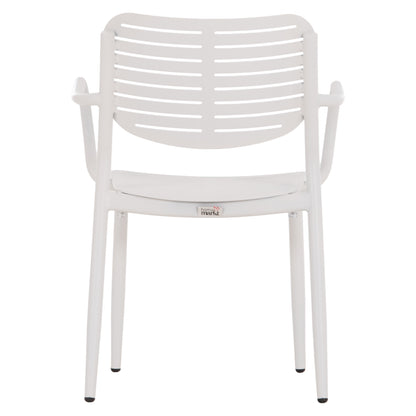 Dining Chair Hilliard Hm6644.02 Aluminum In White Color 58x52x78hcm.