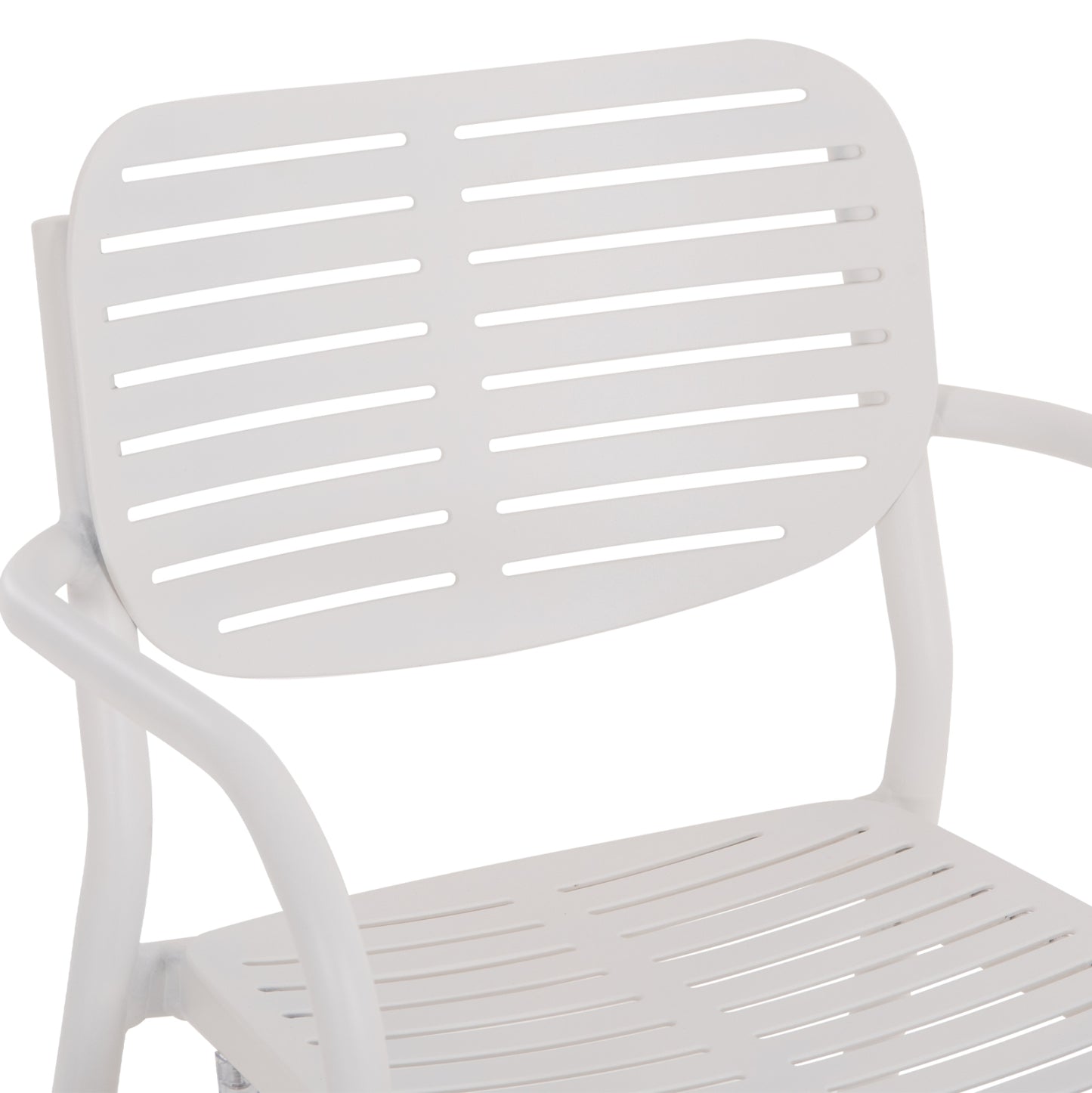Dining Chair Hilliard Hm6644.02 Aluminum In White Color 58x52x78hcm.