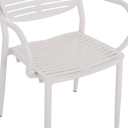 Dining Chair Hilliard Hm6644.02 Aluminum In White Color 58x52x78hcm.