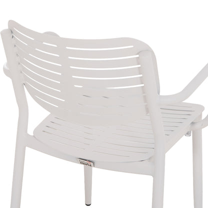 Dining Chair Hilliard Hm6644.02 Aluminum In White Color 58x52x78hcm.