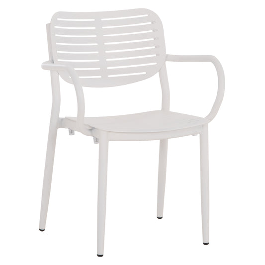 Dining Chair Hilliard Hm6644.02 Aluminum In White Color 58x52x78hcm.