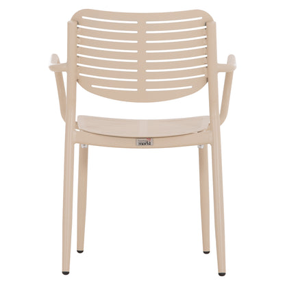 Dining Chair Hilliard Hm6644.04 Aluminum In Champagne Color 58x52x78hcm.
