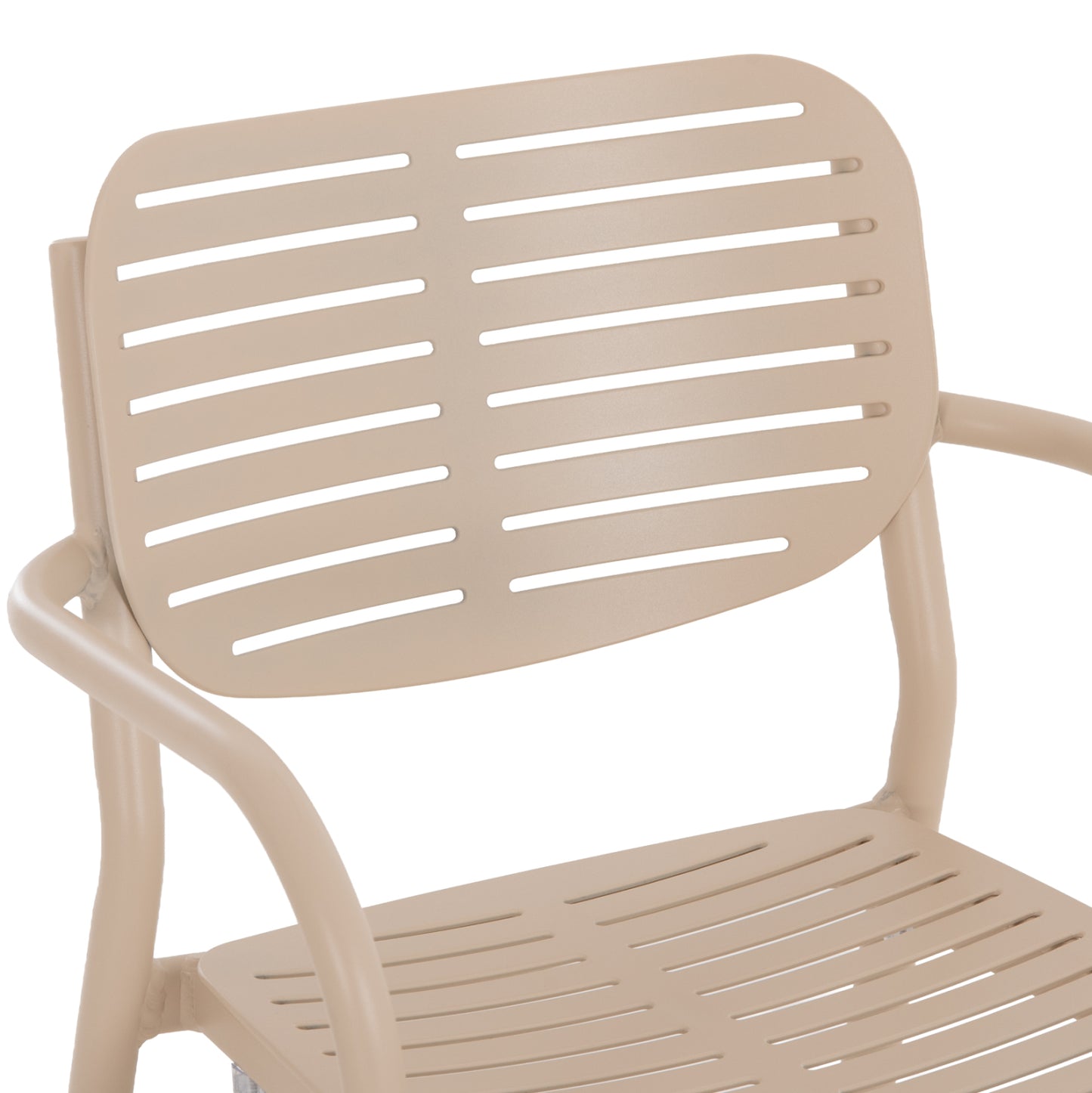 Dining Chair Hilliard Hm6644.04 Aluminum In Champagne Color 58x52x78hcm.
