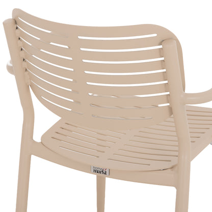 Dining Chair Hilliard Hm6644.04 Aluminum In Champagne Color 58x52x78hcm.