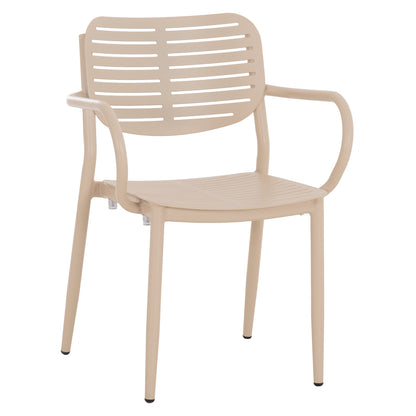 Dining Chair Hilliard Hm6644.04 Aluminum In Champagne Color 58x52x78hcm.