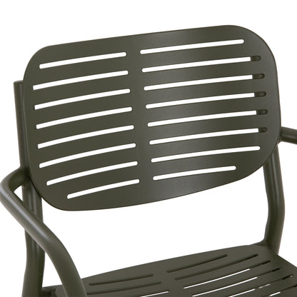 Dining Chair Hilliard Hm6644.07 Aluminum In Olive Green Color 58x52x78hcm.