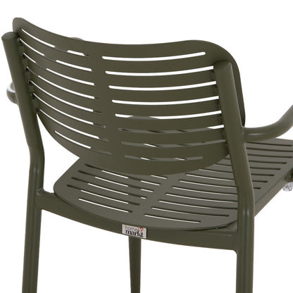 Dining Chair Hilliard Hm6644.07 Aluminum In Olive Green Color 58x52x78hcm.