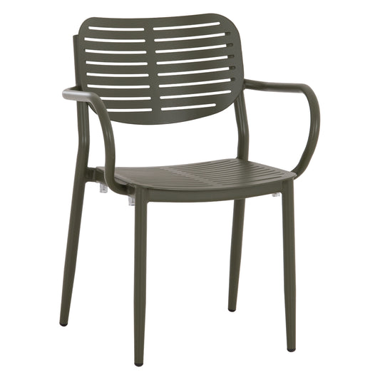 Dining Chair Hilliard Hm6644.07 Aluminum In Olive Green Color 58x52x78hcm.