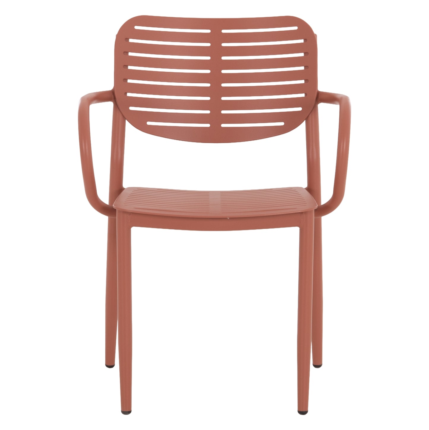 Dining Chair Hilliard Hm6644.08 Aluminum In Terracotta Color 58x52x78hcm.
