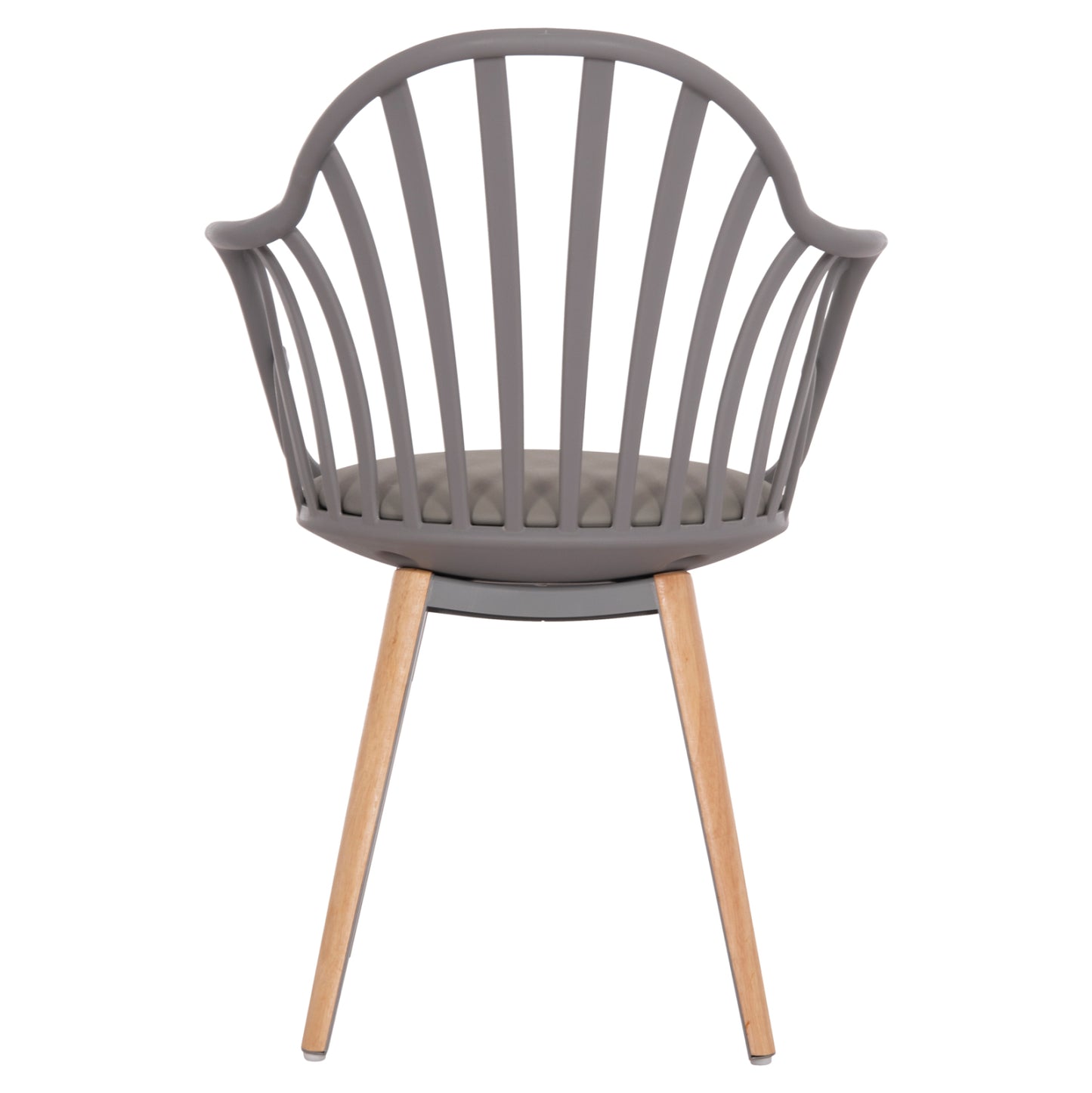 Dining Chair Hm8049.10 Anais Grey With Wooden Legs 60x53x86Η Cm