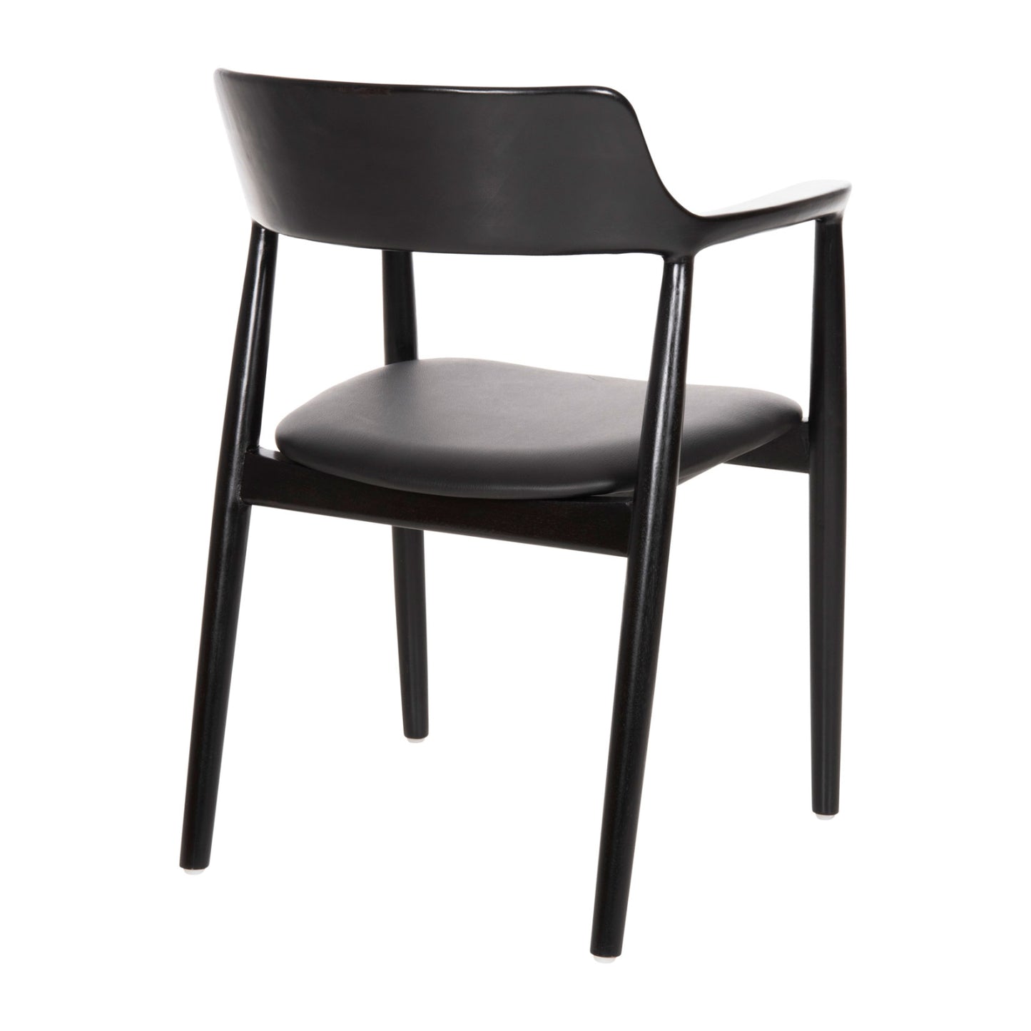 Dining Armchair Kingsley Hm9634.02 Mahogany Wood-black Vinyl 58x53x80hcm.