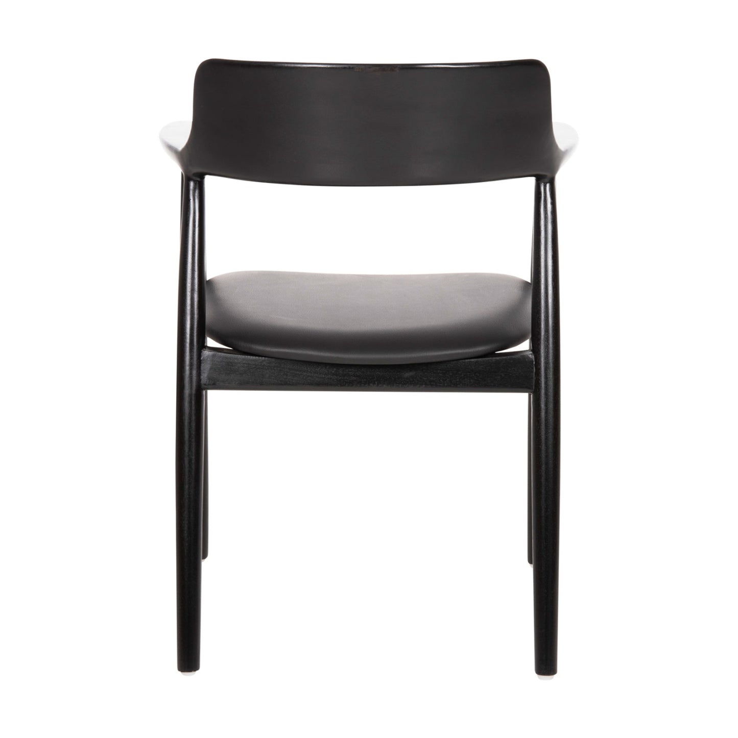 Dining Armchair Kingsley Hm9634.02 Mahogany Wood-black Vinyl 58x53x80hcm.
