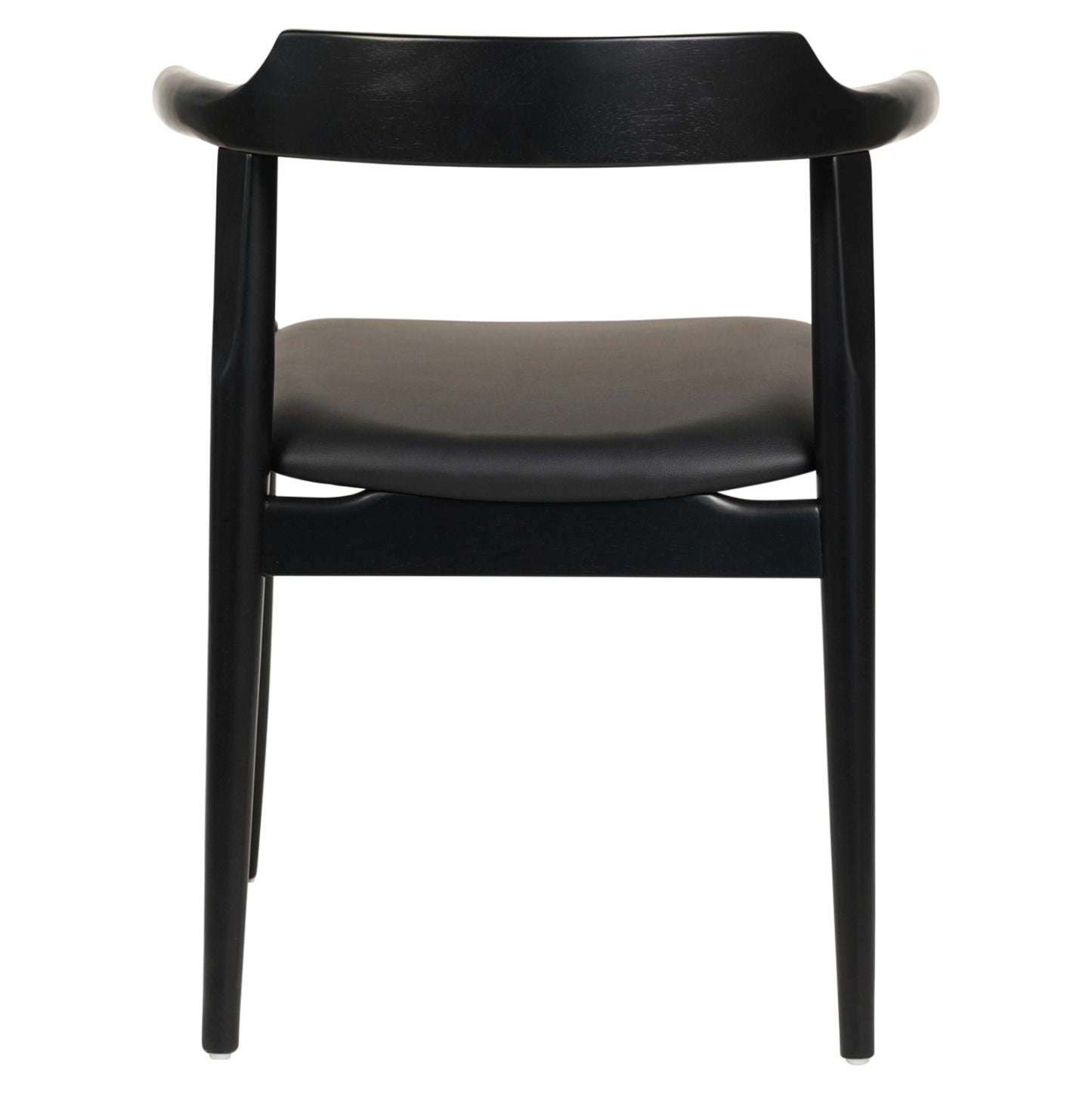 Dining Chair Cersei Hm9946.02 Rubberwood & Pu In Black 57x54x74hcm.