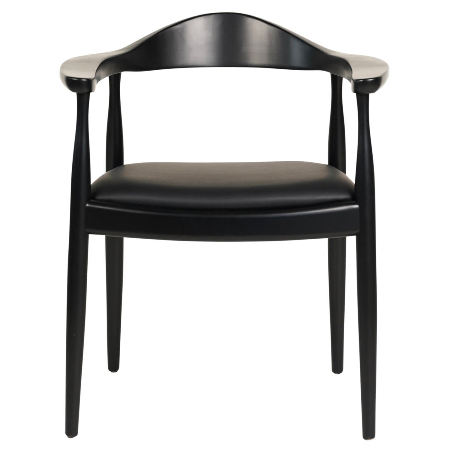 Dining Chair Ador Hm9948.02 Rubberwood & Pu-black 62x54x76,5hcm.