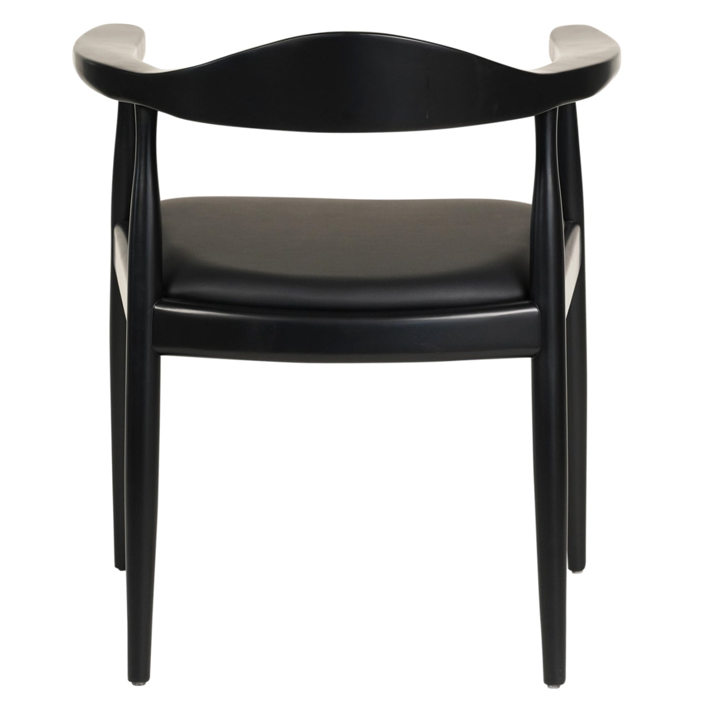 Dining Chair Ador Hm9948.02 Rubberwood & Pu-black 62x54x76,5hcm.