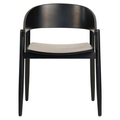 Dining Chair Canop Hm9950.02 Ashwood In Black Color 56,5x61x74hcm.