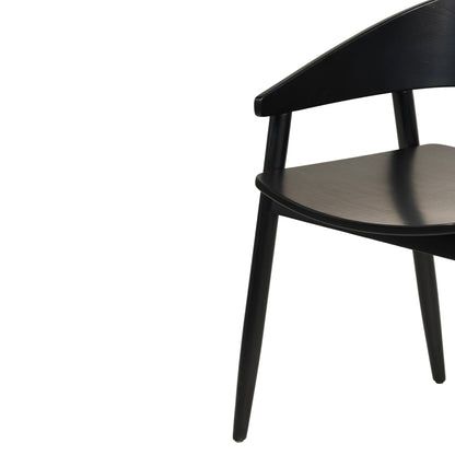Dining Chair Canop Hm9950.02 Ashwood In Black Color 56,5x61x74hcm.