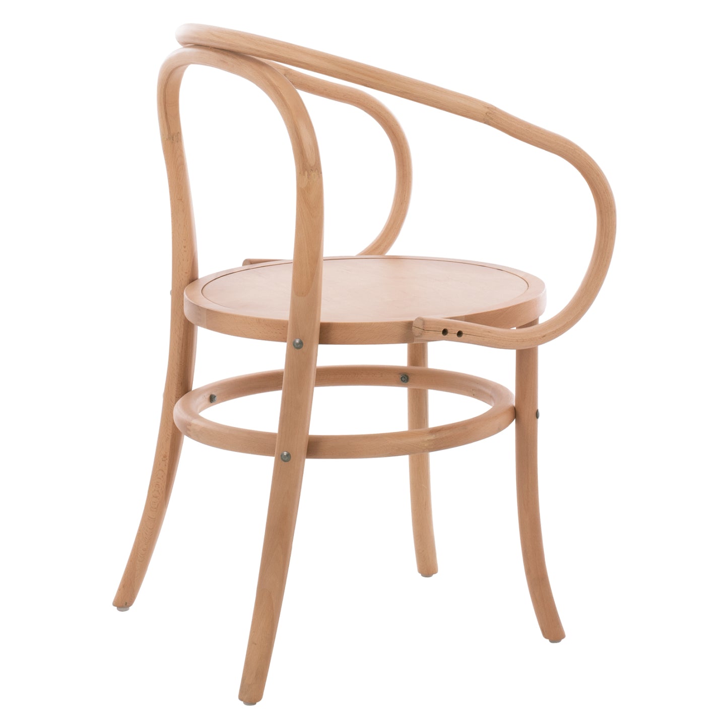 Wooden Armchair From Beech Wood In Natural Color Hm8746.01 56x52x82cm