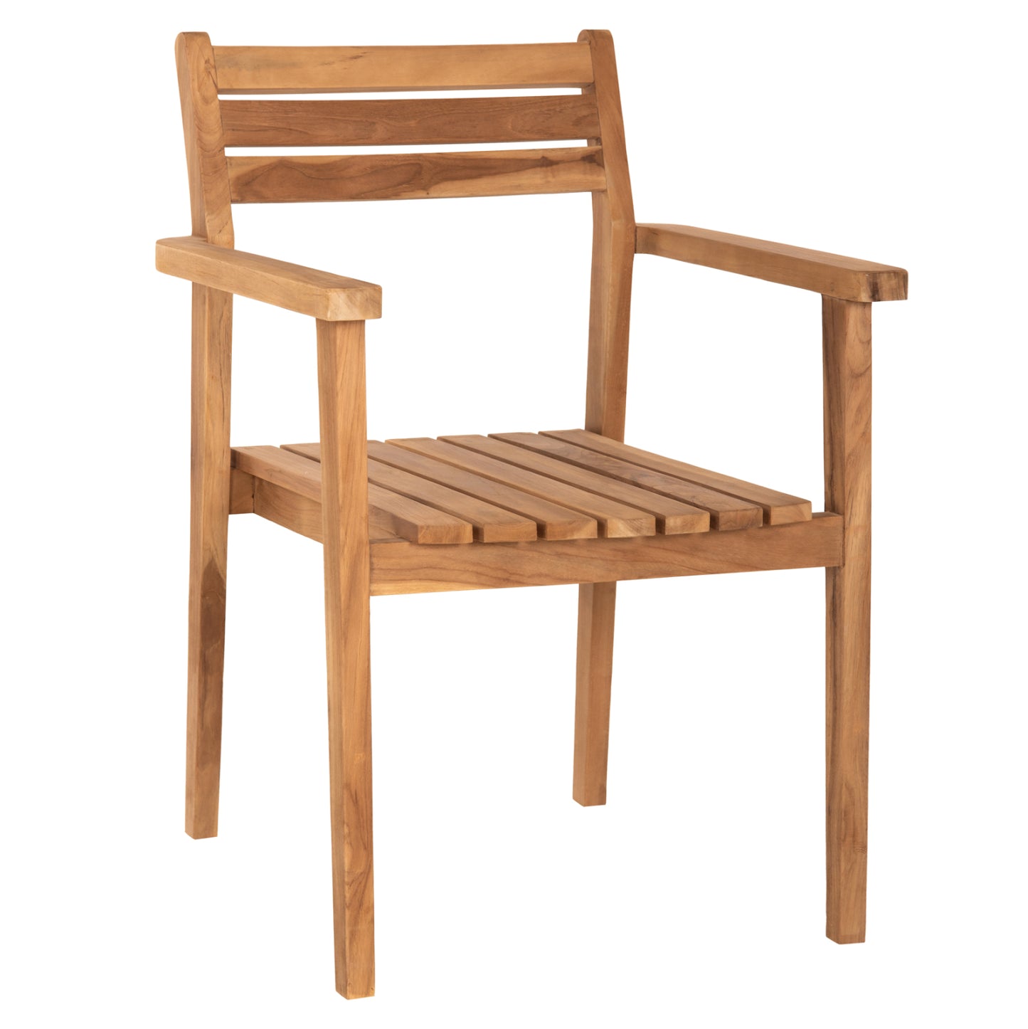 Armchair Erietta Hm9534 Teak Wood In Natural Color Stackable 60x54x87hcm.