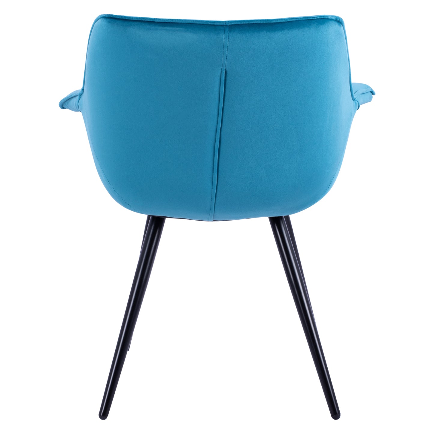 Armchair Benjamin From Turquoise Velvet With Metallic Legs Hm8682.09 69x68x78 Cm.