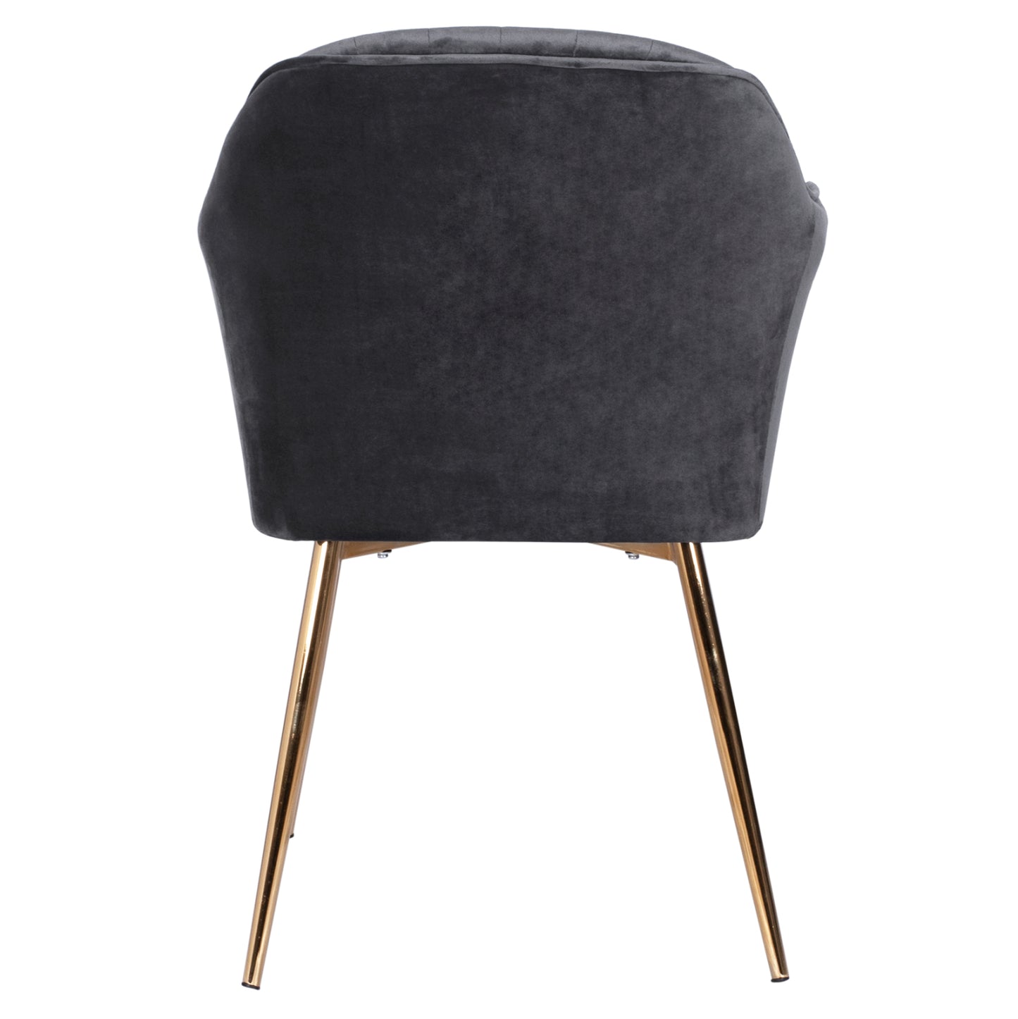 Armchair Sawyer Hm8523.01 From Velvet Grey With Gold Legs 55x60x83 Cm.