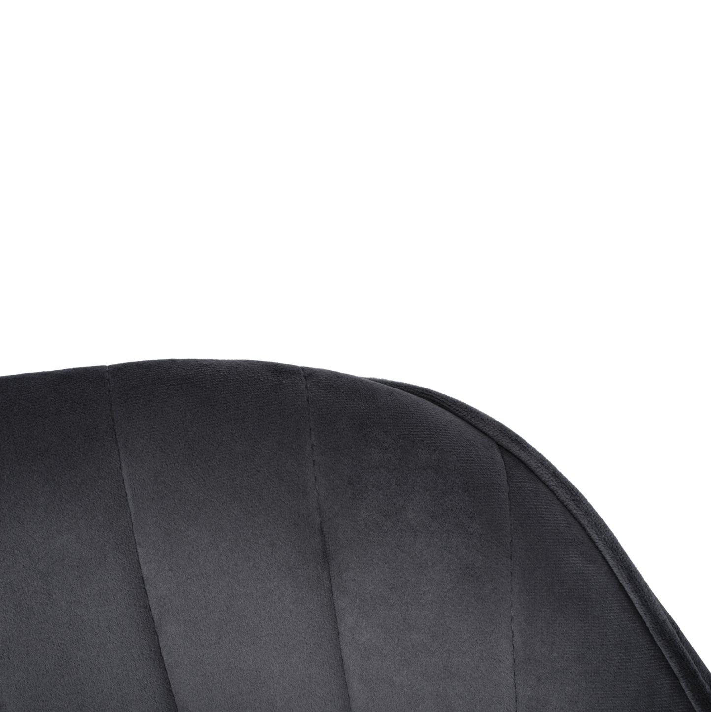 Armchair Sawyer Hm8523.01 From Velvet Grey With Gold Legs 55x60x83 Cm.