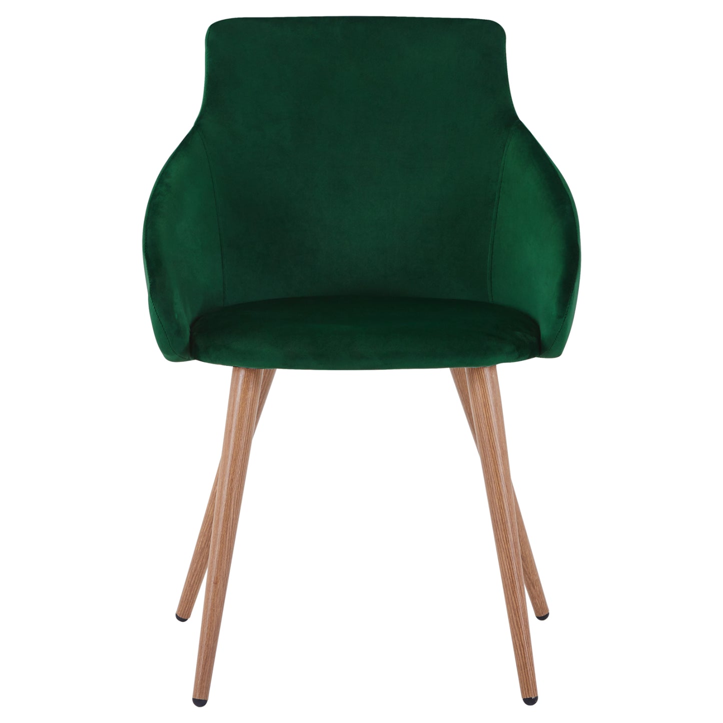 Armchair Ivy Velvet Green And Metallic Legs Hm8546.03 55x55x80 Cm