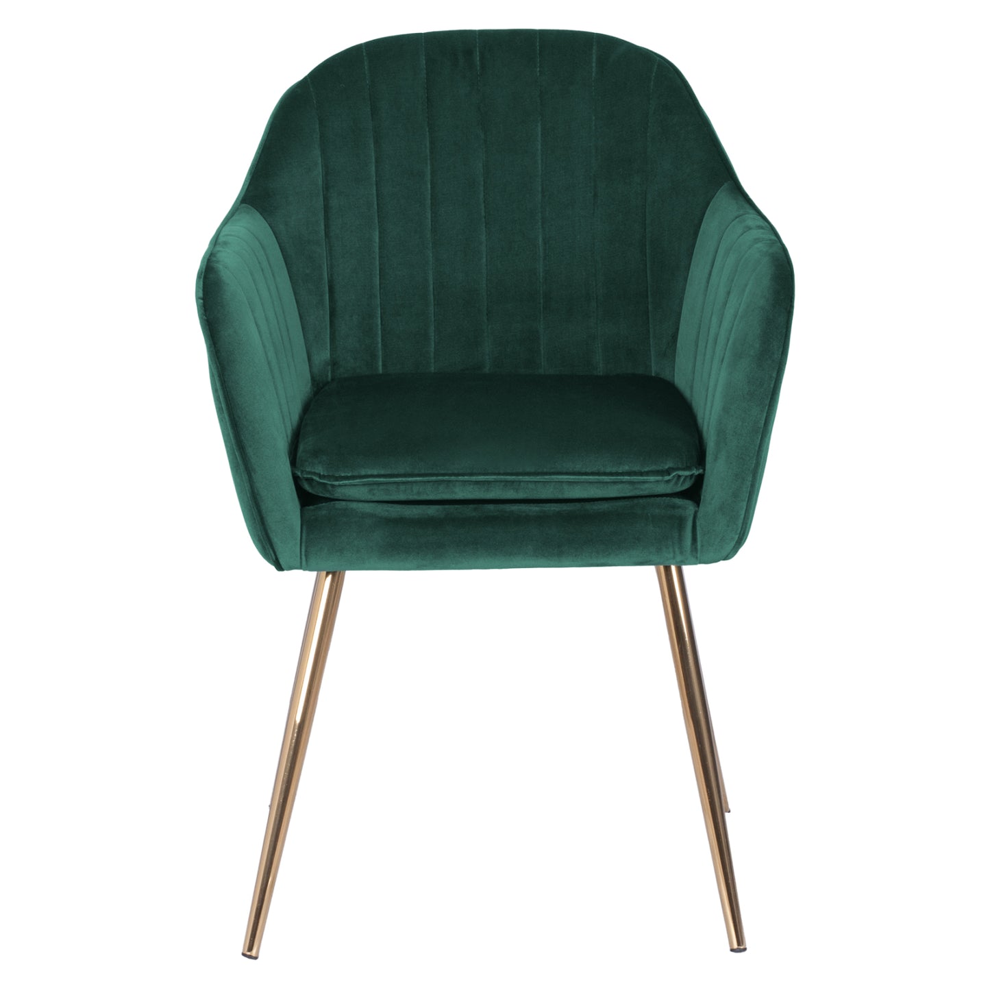 Armchair Sawyer Hm8523.03 From Velvet Cyppress Green Color With Gold Legs 55x60x83 Cm