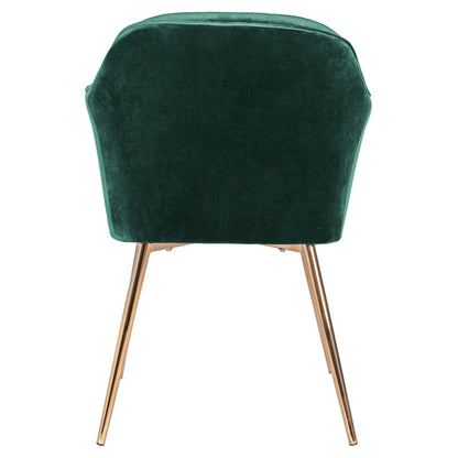 Armchair Sawyer Hm8523.03 From Velvet Cyppress Green Color With Gold Legs 55x60x83 Cm