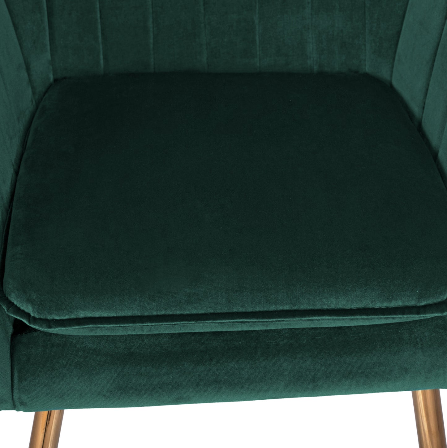 Armchair Sawyer Hm8523.03 From Velvet Cyppress Green Color With Gold Legs 55x60x83 Cm