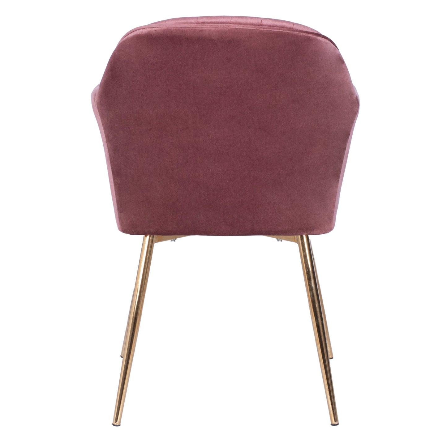 Velvet Armchair Sawyer Hm8523.02 In Dusty Pink With Golden Legs 55x60x83 Cm
