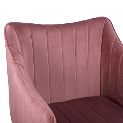 Armchair Allysa Hm8518.02 Velvet Dusty Pink 57x58x84Υ Cm
