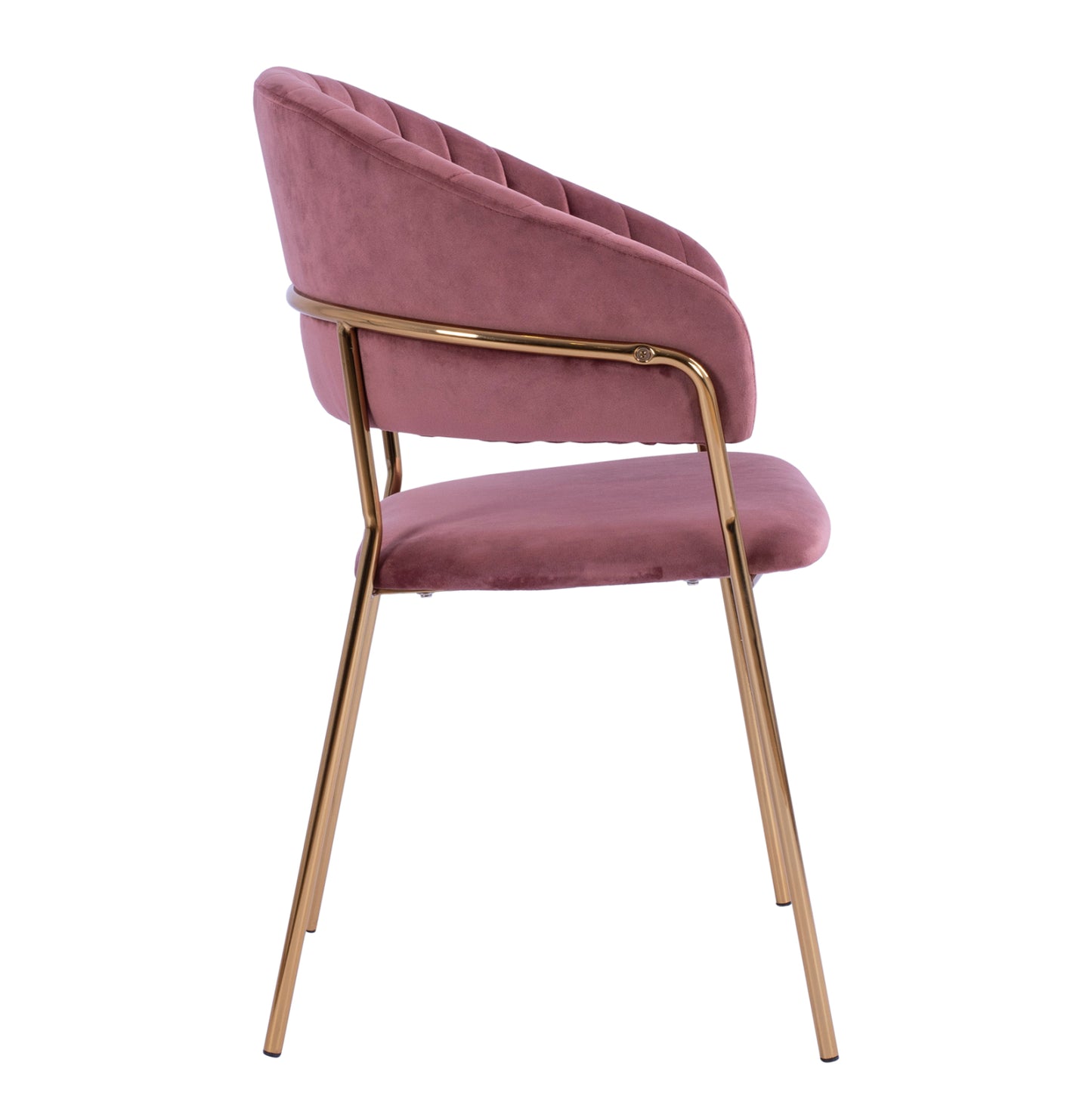 Armchair Theodore Hm8520.02 Velvet Rotten Apple With Metallic Frame 55x50x82 Cm