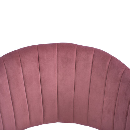 Armchair Theodore Hm8520.02 Velvet Rotten Apple With Metallic Frame 55x50x82 Cm